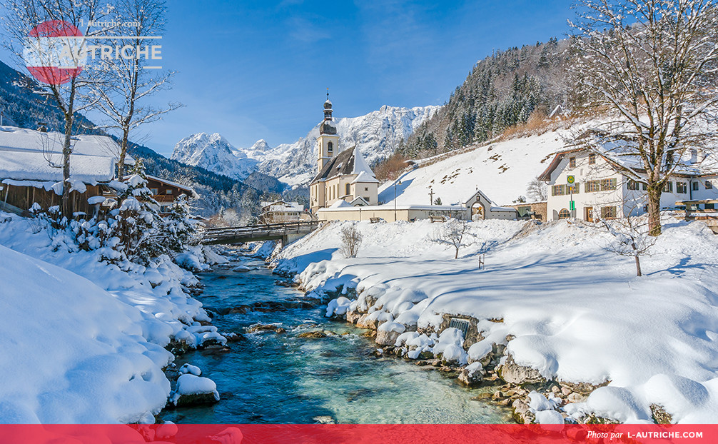 Paysage hivernal dans les Alpes