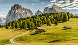 Montagnes dans le Tyrol du Sud